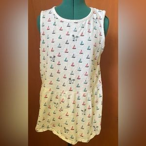 Lane Bryant sleeveless ruffled tank top